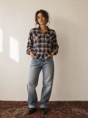 Vintage Coleman Plaid Flannel Button Up - gorpcore